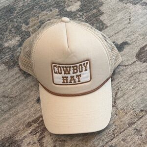 Cowboy Hat Beige Mesh Cap from Anthropologie